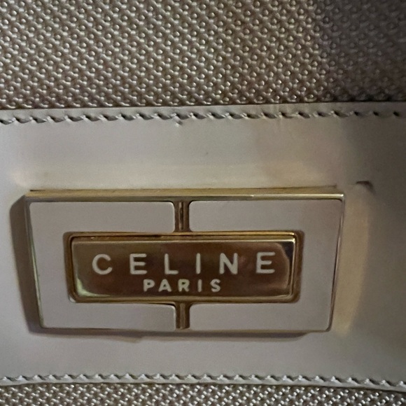 Céline CELINE REHAB Hand Bag Canvas Beige - Picture 3 of 17